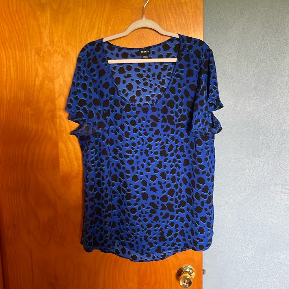 Torrid Animal Print Blouse